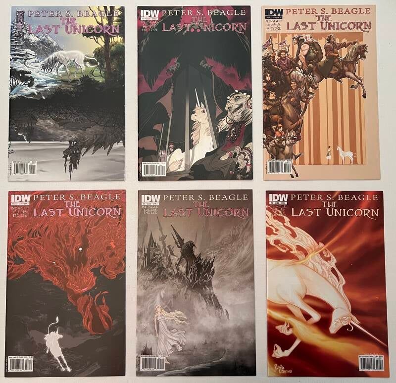 Last Unicorn, The 1-6 (IDW, Complete Six Part Mini-Series / Peter S Beagle)
