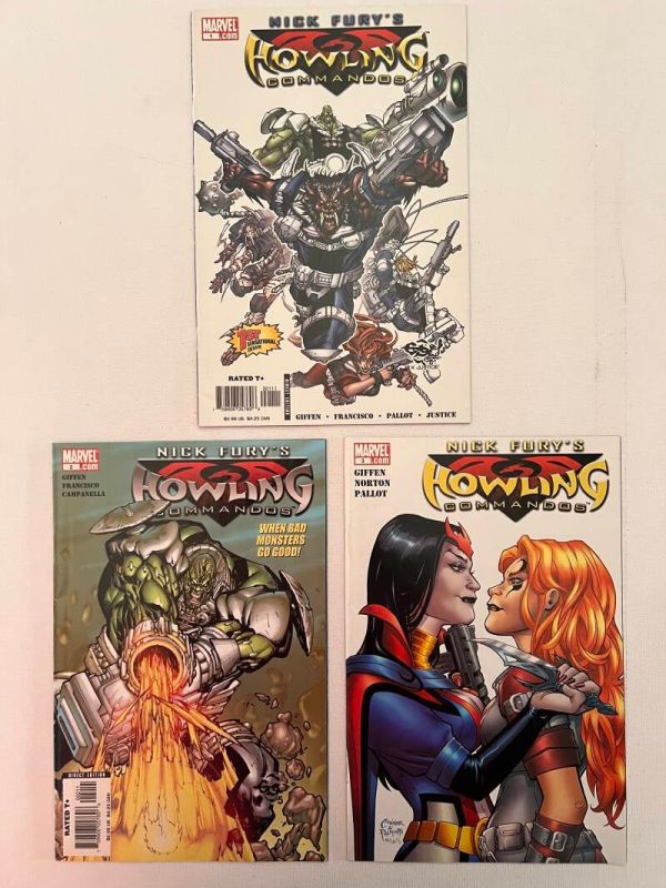 Nick Fury's Howling Commandos 1-3 (2005 Marvel)