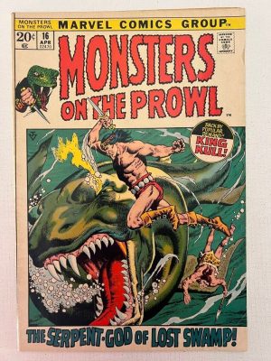 Monsters On The Prowl 16 (Marvel Horror 1974) Kull The Conqueror & Thulsa Doom First Time Clash