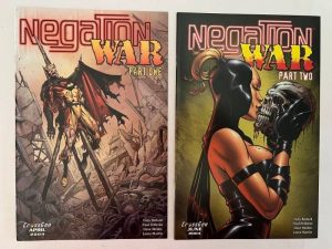 Negation: War 1-2 (2002 Crossgen Comics / Complete Mini-Series)