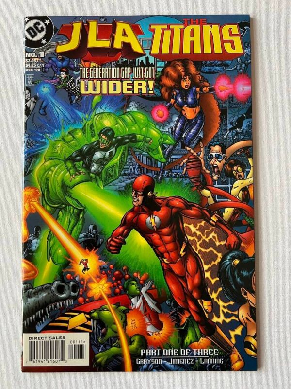 JLA / Titans 1-3 (1998 DC Comics Complete Mini-Series) - Image 2