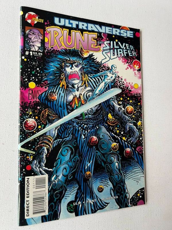 Rune Silver Surfer 1 (1995 Marvel / Ultraverse Now Marvel Earth-93060 / Art By Barry Windsor-Smith / 1-Shot) - Image 2
