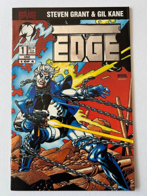 Edge 1 Silver Foil Logo Cover (1994 Malibu / Bravura)