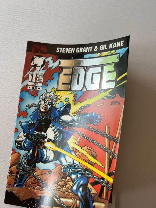 Edge 1 Silver Foil Logo Cover (1994 Malibu / Bravura) - Image 2