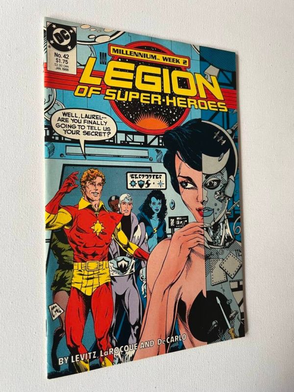 Legion Of Super-Heroes 42 (1988 DC Comics / Millennium Week 2 Tie-In) - Image 3