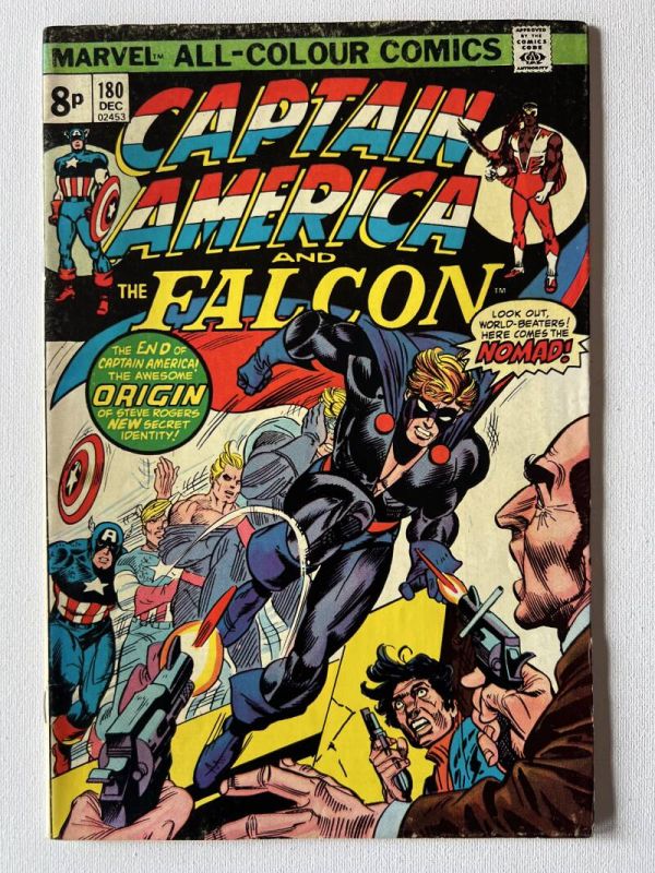 Captain America 180 (Key issue Nomad (Steve Rogers) First appearance as Nomad, Serpent Squad First appearance)