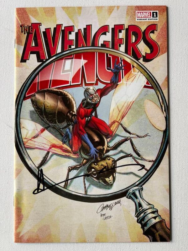 All-Out Avengers 1 J. Scott Campbell Variant Cover (2022 Marvel Signed By Writer Derek Landy)
