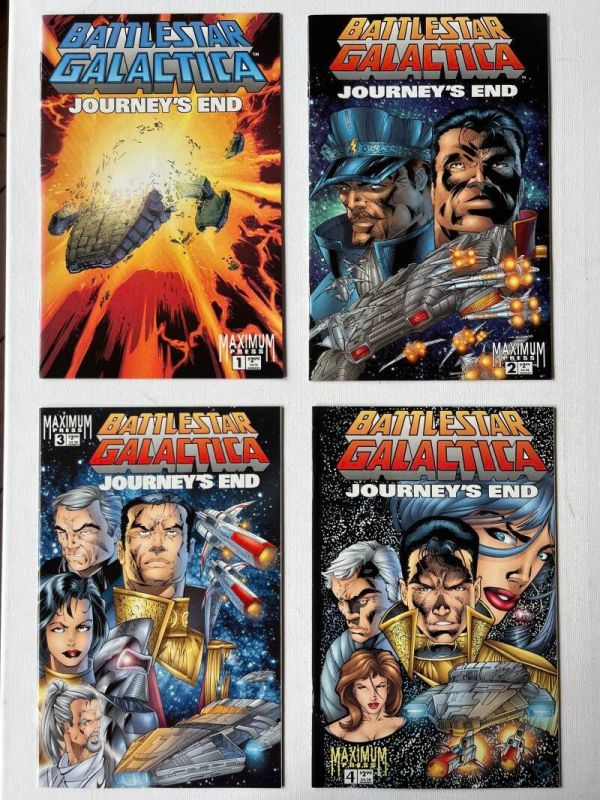 Battlestar Galactica: Journy’s End 1-4 (1996 Image / Maximum Press / Complete Mini-Series)