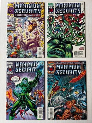 Maximum Security 1-3 + Maximum Security Dangerous Planet 1-Shot (2000 Marvel / Complete Limited-Series)