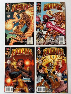 Foxfire 1-4 (1995 Malibu Marvel / Complete Limited-Series – Now Marvel Earth Earth-93060)