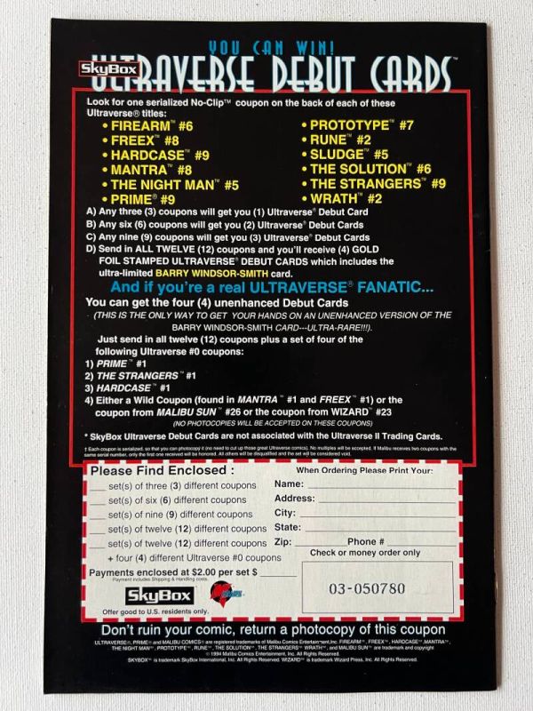 Mantra 8 (1993 Malibu Marvel / Now Marvel Earth Earth-93060) - Image 2