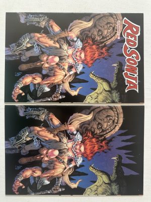 Red Sonja 20 "One RI 1:7 Variant Cover And One 1:10 Virgin Variant Cover" (2019 Series / Dynamite)