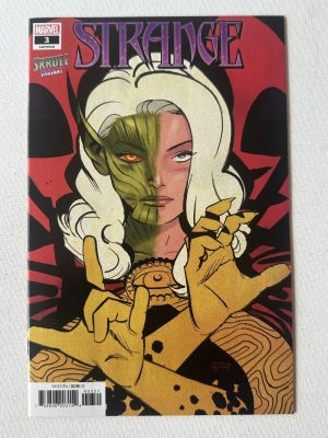 Strange 3 (LGY 419) Variant Skrull Cover By Leonardo Romero (2022 Series / Marvel)