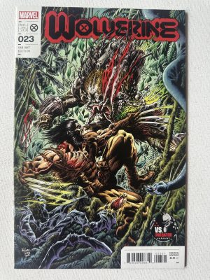 Wolverine 23 Variant Predator Cover By Kyle Hotz (2020 Series / Marvel)