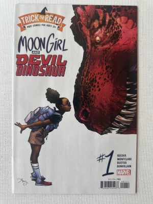 Moon Girl And Devil Dinosaur Halloween Trick-or-Read 1-Shot Cover By Amy Reeder (2023 Series / Marvel)