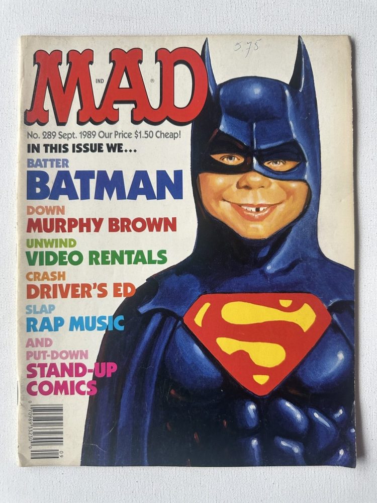 Mad Magazine 289 (1989 EC Publications) Batman Get Mad Treatment