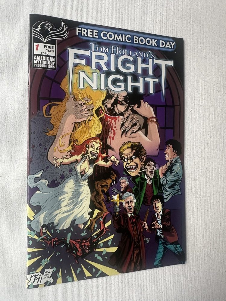Tom Holland's Fright Night 1 FCBD Cover By Neil Vokes (2023 Series / American Mythology) - Image 4