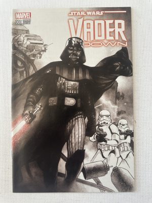 Star Wars: Vader Down 1-Shot "Exclusive Ultra-Limited Black And White Pure Line Art Cover By Olivier Coipel - Limited to 5,000 With COA (2015 Series / Marvel)