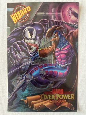 Venom vs Gambit Metal Overpower Promo Prints Oversized Card 6 1/2" x 10" (1995 Marvel / Wizard)