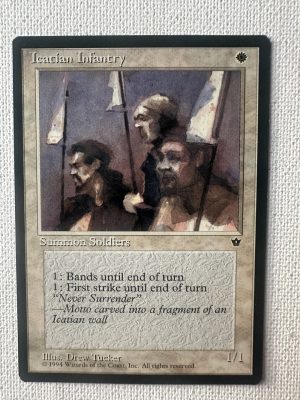 MTG Magic the Gathering Fallen Empires Icantan Infantry