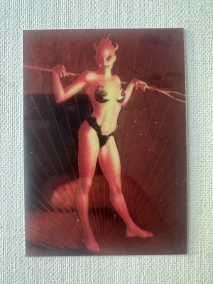 John Bolton Vampire Collection Demoness With Pitchfork 1994 Chromium Promo Card Non-Nude Version