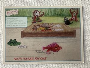 PROMO CARD - BUTTHEDZ - NIGHTMARE RHYME - 1993 - DAVE DAWSON # P2