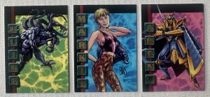 Ultraverse Debut Cards 3 Card Promo Mail-In Set (1994 Skybox / Malibu)