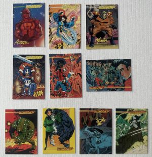 Jack Kirby's Teen Agents Set Of 10 Cards 0-9 (1993 Topps)