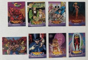 Jack Kirby's Satan's Six 8 Card Of A Set Of 10 Cards 1-4 + 6-9 (1993 Topps)