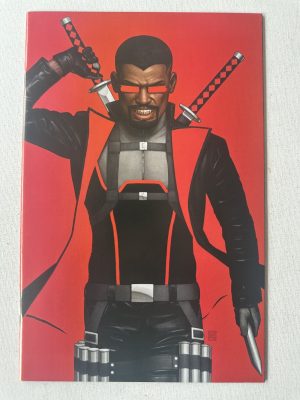 Blade 1 Negative Space Variant Cover By John Tyler (2023 Series / Marvel)