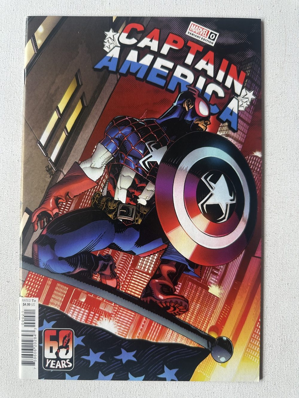 Captain America 0 1-Shot Variant Spider-Man Cover By Cully Hamner (2022 Series / Marvel)