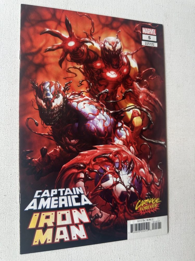 Captain America & Iron Man 5 Variant Carnage Forever Cover By Kendrik "Kunkka" Lim (2021 Series / Marvel) - Image 4