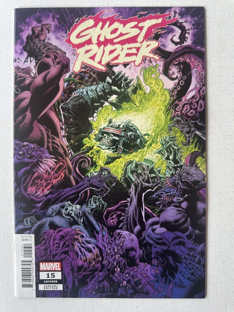 Ghost Rider 15 Variant Cover By Kyle Hotz (2022 Series / Marvel)