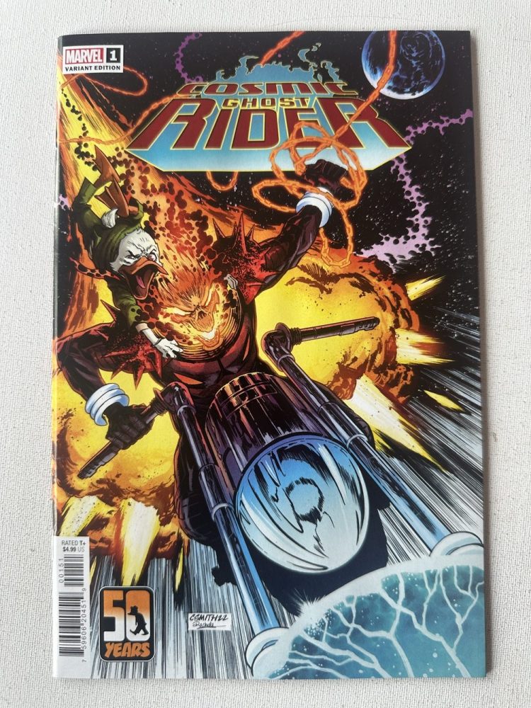 Cosmic Ghost Rider 1 Variant Howard The Duck Cover By Cory Smith (2023 Series / Marvel)