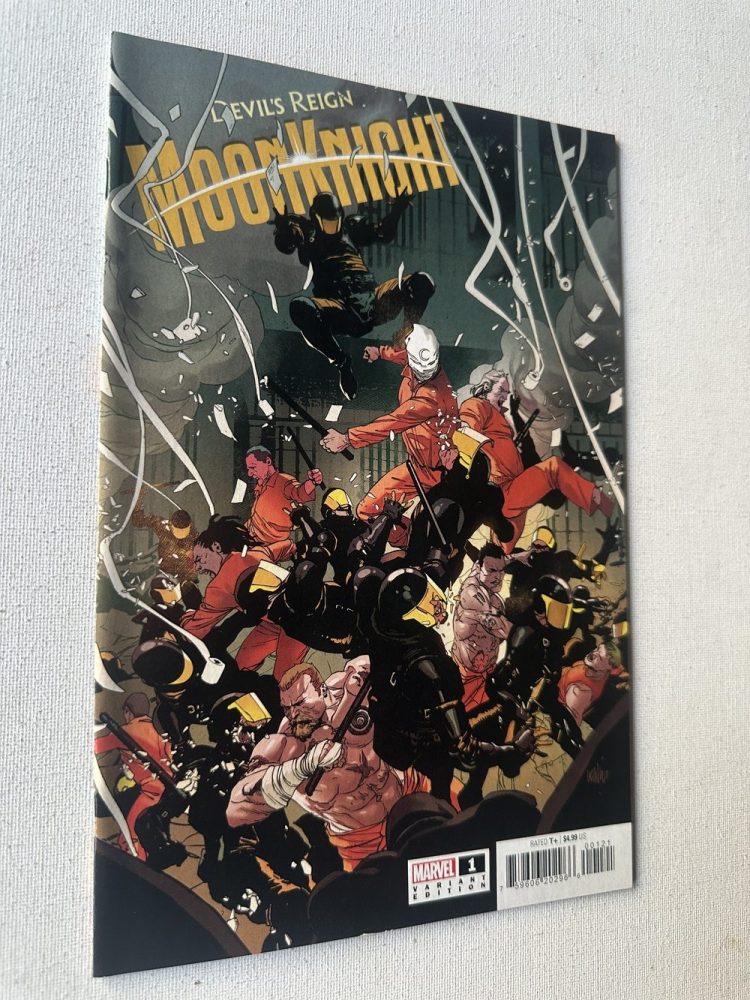 Devil's Reign Moon Knight 1-Shot Variant Cover By Leinil Yu (2022 Series / Marvel) - Image 3