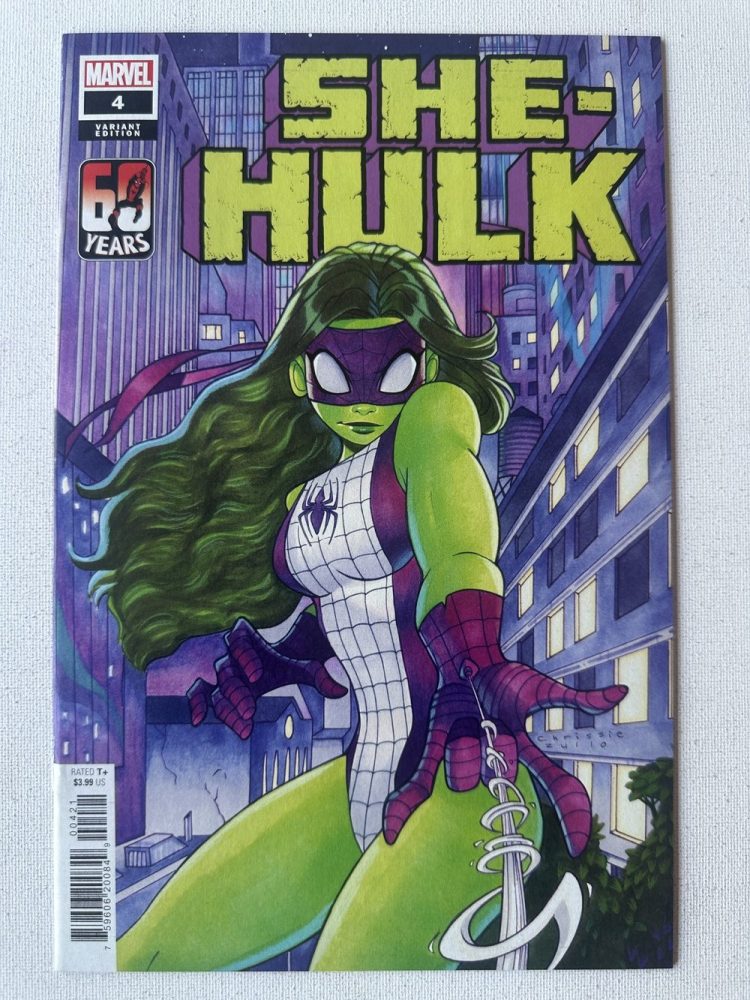 She-Hulk 4 (LGY 167) Variant Spider-Man Cover By Chrissie Zullo (2022 Series / Marvel)