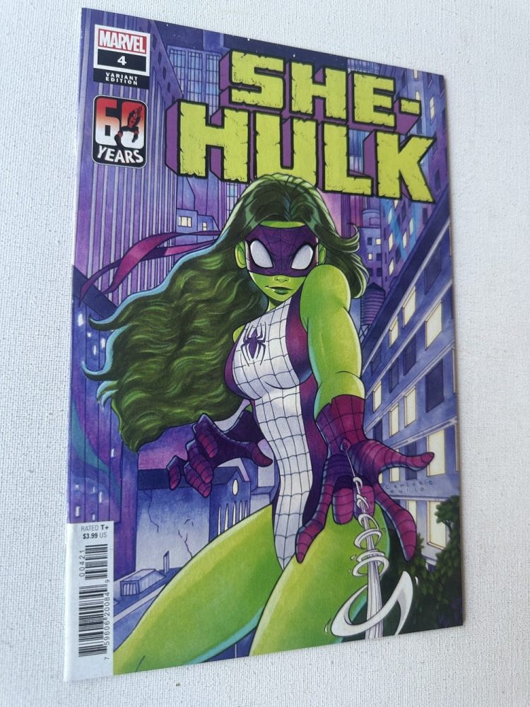 She-Hulk 4 (LGY 167) Variant Spider-Man Cover By Chrissie Zullo (2022 Series / Marvel) - Image 4