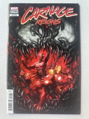 Carnage: Reigns Alpha 1-Shot Variant Cover By Kendrick "Kunkka" Lim (2023 Series / Marvel)