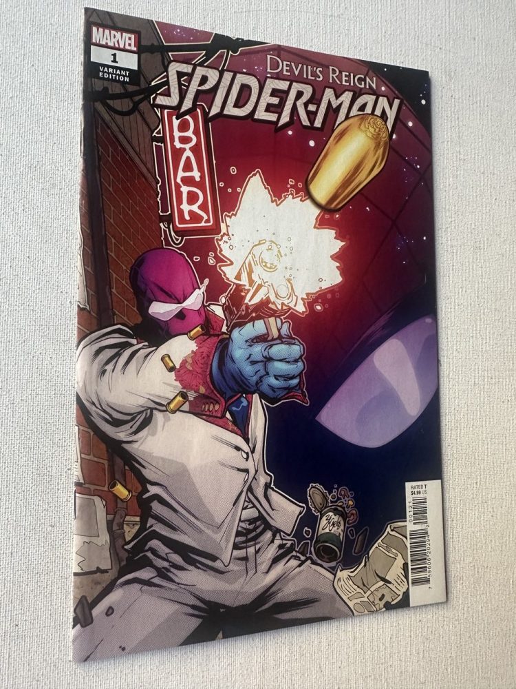 Devil's Reign Spider-Man 1-Shot Variant Cover By Mark Bagley (2022 7thSeries / Marvel) - Image 4