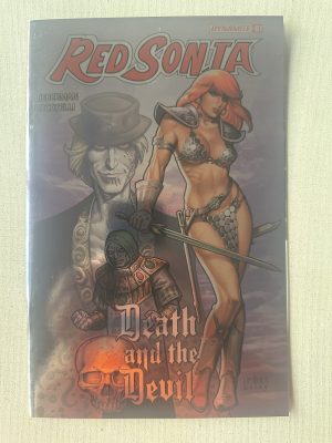 Red Sonja: Death And The Devil 1 Foil Variant Cover By Joseph Michael Linsner (2024 Series / Marvel)