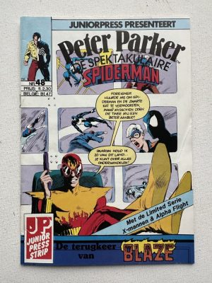 Peter Parker De Spectaculaire Spider-Man 48 (1983 Series / Junior Press) Nederlands