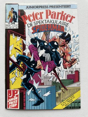 Peter Parker De Spectaculaire Spider-Man 54 (1983 Series / Junior Press) Nederlands