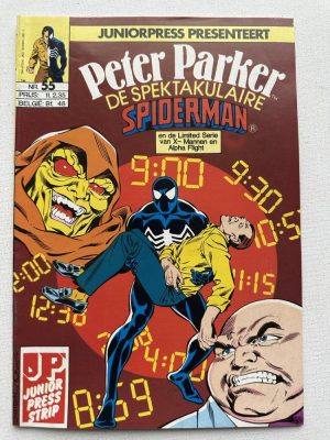 Peter Parker De Spectaculaire Spider-Man 55 (1983 Series / Junior Press) Nederlands