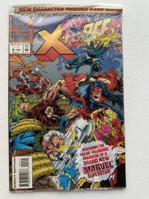 X-Force Annual 2 (1st Series 1991 / Marvel) 1993 Annual (Sealed Bag With Trading Card)