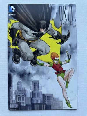 Dark Knight III: The Master Race 1 RI 1:10 Variant Cover By Jill Thompson. (2015 / DC)