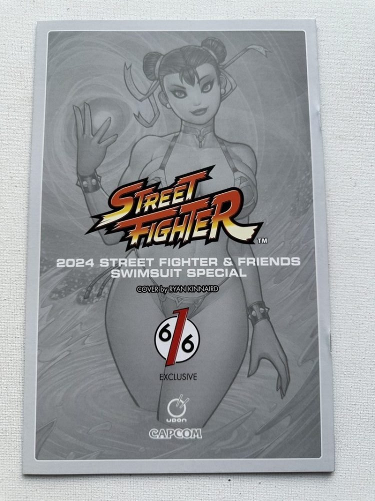 Street Fighter And Friends Swimsuit Special 2024 616 Limited (To 500) Virgin Variant Blue & Red Swimsuit Cover Set By Ryan Kinnaird (2024 Udon) - Image 4