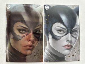 Catwoman 71 616 Exclusive Foil Virgin Variant & Virgin Sketch Variant Cover Set By Carla Cohen (2024 DC)