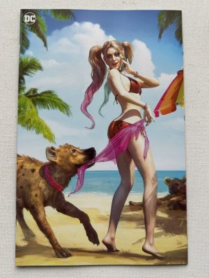 Harley Quinn 40 Syndicate Exclusive Limited (1500) Coppertone Homage Virgin Cover By Tiago Da Silva (2024 DC)