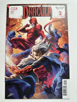 Dracula: Blood Hunt 2 Variant Cover By Mateus Manhanini (2024 Series / Marvel) Blood Hunt Tie-In