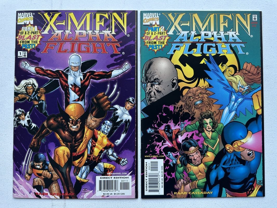 X-Men Alpha Flight 1-2 (1998 2nd Series) Complete Series